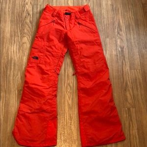 The North Face Ski Snowboard Pants Orange XS